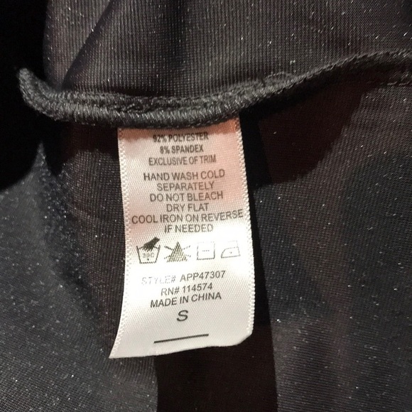 Pleione long sleeve black top sz Small - Picture 6 of 6